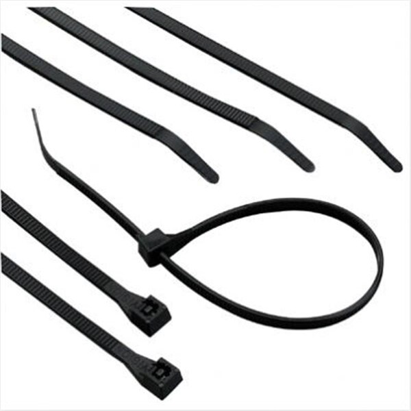 Vortex Cable Tie, 24 in L, 7 in Max Bundle Dia., Black, Nylon 6/6, 175 lb Strength VO3683681 - main